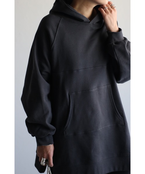 Bonjour Sagan（ボンジュールサガン）の「サイドジップステッチデザインパーカー（パーカー・レディース・チャコールグレー/グレー/オフホワイト・FREE）」の16枚目の写真