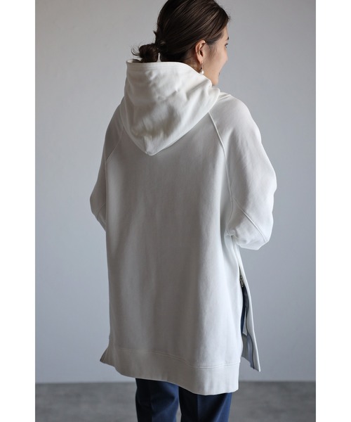 Bonjour Sagan（ボンジュールサガン）の「サイドジップステッチデザインパーカー（パーカー・レディース・チャコールグレー/グレー/オフホワイト・FREE）」の7枚目の写真