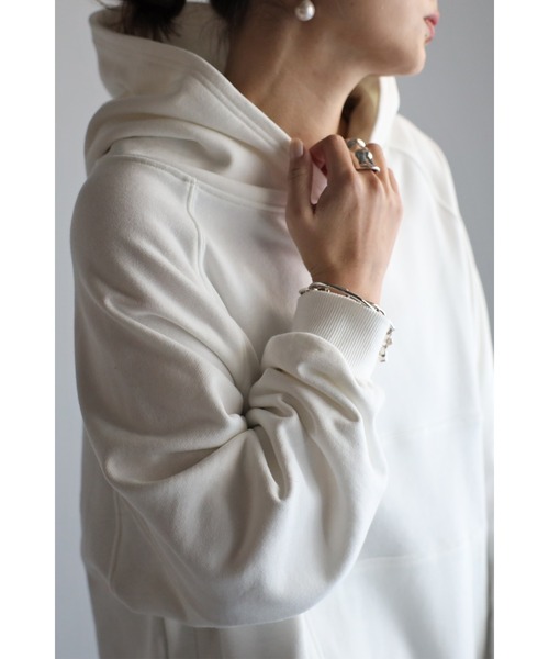 Bonjour Sagan（ボンジュールサガン）の「サイドジップステッチデザインパーカー（パーカー・レディース・チャコールグレー/グレー/オフホワイト・FREE）」の9枚目の写真