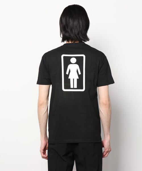 girl(ガール)の「【ムラサキスポーツ別注】GIRL/ガール ビッグシルエット バックプリントTシャツ GW43MT01(Tシャツ/カットソー・メンズ・ホワイト/ブラック・XL/M/L)」の5枚目の写真
