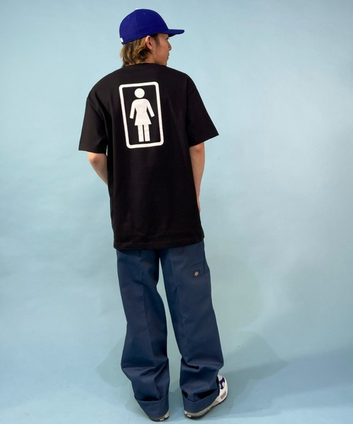 girl(ガール)の「【ムラサキスポーツ別注】GIRL/ガール ビッグシルエット バックプリントTシャツ GW43MT01(Tシャツ/カットソー・メンズ・ホワイト/ブラック・XL/M/L)」の18枚目の写真