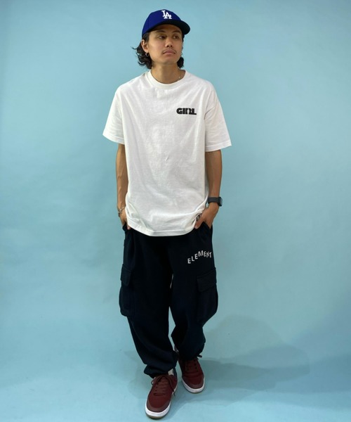 girl(ガール)の「【ムラサキスポーツ別注】GIRL/ガール ビッグシルエット バックプリントTシャツ GW43MT01(Tシャツ/カットソー・メンズ・ホワイト/ブラック・XL/M/L)」の12枚目の写真