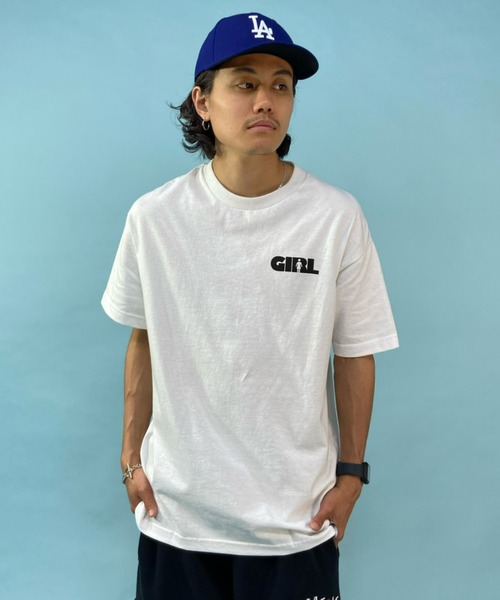 girl(ガール)の「【ムラサキスポーツ別注】GIRL/ガール ビッグシルエット バックプリントTシャツ GW43MT01(Tシャツ/カットソー・メンズ・ホワイト/ブラック・XL/M/L)」の9枚目の写真