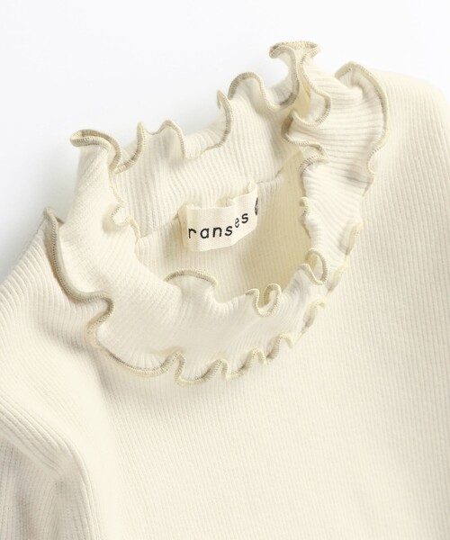 BRANSHES（ブランシェス）の「配色メロウストレッチテレコTシャツ（Tシャツ/カットソー・キッズ・アイボリー/ブラック/ラベンダー/その他・150/90/120/110/100/130/140）」の5枚目の写真