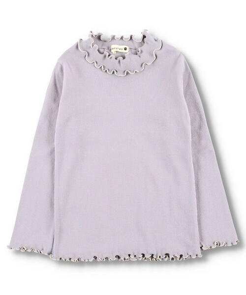 BRANSHES（ブランシェス）の「配色メロウストレッチテレコTシャツ（Tシャツ/カットソー・キッズ・アイボリー/ブラック/ラベンダー/その他・150/90/120/110/100/130/140）」の17枚目の写真