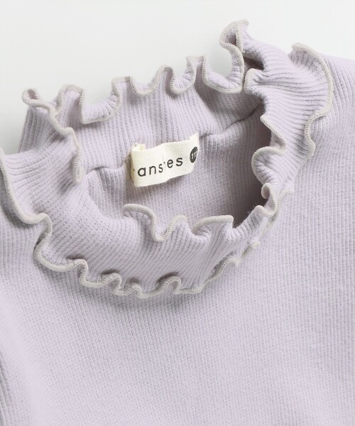 BRANSHES（ブランシェス）の「配色メロウストレッチテレコTシャツ（Tシャツ/カットソー・キッズ・アイボリー/ブラック/ラベンダー/その他・150/90/120/110/100/130/140）」の19枚目の写真