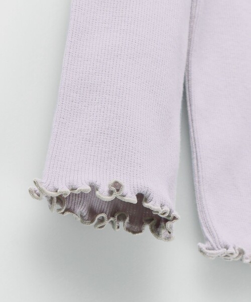 BRANSHES（ブランシェス）の「配色メロウストレッチテレコTシャツ（Tシャツ/カットソー・キッズ・アイボリー/ブラック/ラベンダー/その他・150/90/120/110/100/130/140）」の20枚目の写真