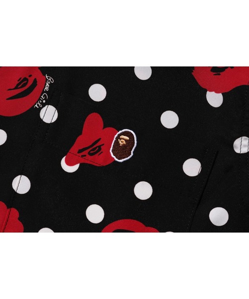 A BATHING APE(アベイシングエイプ)の「BAPE DOT OPEN COLLAR S/S SHIRT L(シャツ/ブラウス・レディース・ホワイト/ブラック・SMALL/X-SMALL)」の10枚目の写真