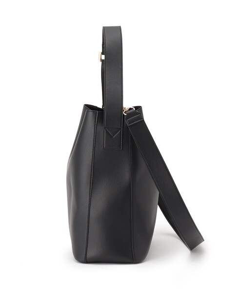 SOUP（スープ）の「◆ワンショルダーバッグ（ショルダーバッグ・レディース・ブラック/ライトベージュ・00）」の5枚目の写真