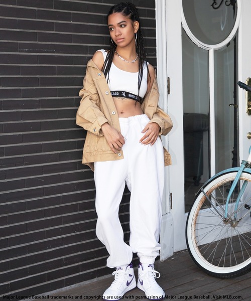 BACK TO THE FIELD（バック トゥー ザ フィールド）の「【MLB】ラインロゴタンクトップ（タンクトップ・レディース・ホワイト/ブラック/ブルー・FREE）」の4枚目の写真