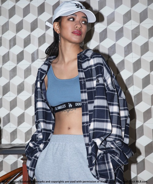 BACK TO THE FIELD（バック トゥー ザ フィールド）の「【MLB】ラインロゴタンクトップ（タンクトップ・レディース・ホワイト/ブラック/ブルー・FREE）」の6枚目の写真