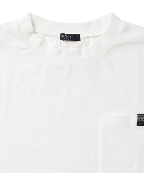 GLAZOS(グラソス)の「天竺・チェックシャツレイヤード長袖Tシャツ(Tシャツ/カットソー・キッズ・ホワイト/チャコールグレー・130cm/140cm/150cm/160cm/170cm)」の5枚目の写真