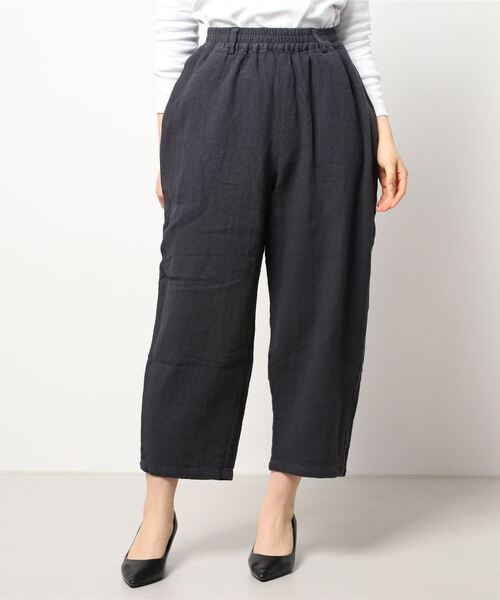 Samansa Mos2（サマンサ モスモス）の「麻綿ドビー織りパンツ（その他パンツ・レディース・ブラック/ベージュ/オフホワイト/ブルー・ﾌﾘ-）」の10枚目の写真