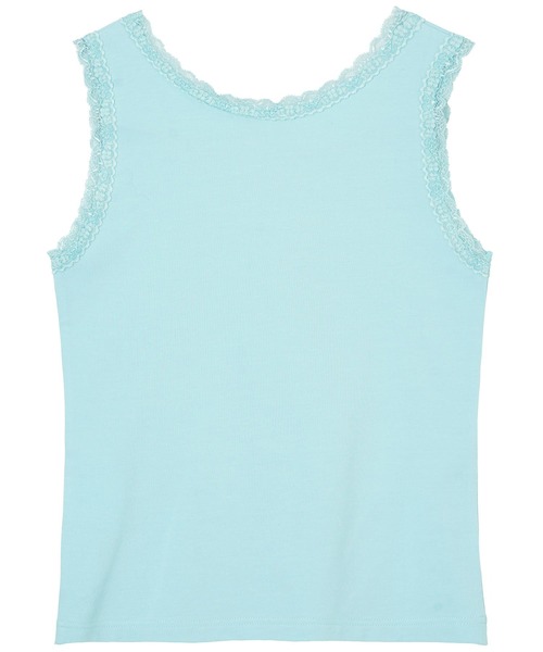 X-girl（エックスガール）の「LACE TANK TOP（タンクトップ・レディース・イエロー/ライトブルー/ブラック・M/S）」の13枚目の写真