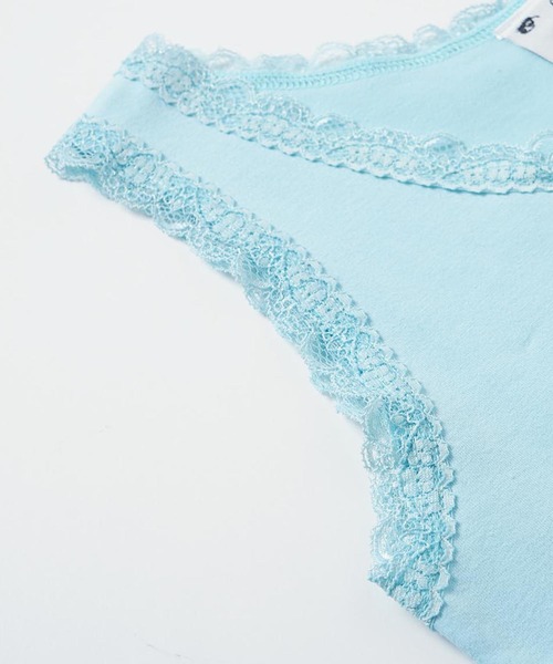 X-girl（エックスガール）の「LACE TANK TOP（タンクトップ・レディース・イエロー/ライトブルー/ブラック・M/S）」の16枚目の写真