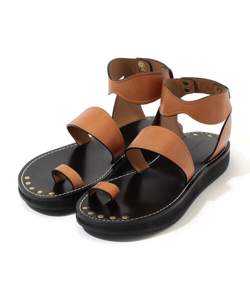 ISABEL MARANT(イザベルマラン)の「ISABEL MARANT NERSEE ベルテッドサンダル(サンダル・レディース・ブラック/ベージュ・39/36/37)」の2枚目の写真
