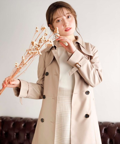 SWINGLE（スウィングル）の「【日本製】ＴＲスラブチェックフレアスカート（スカート・レディース・ブラック系その他/ベージュ系その他・SMALL/MEDIUM）」の5枚目の写真