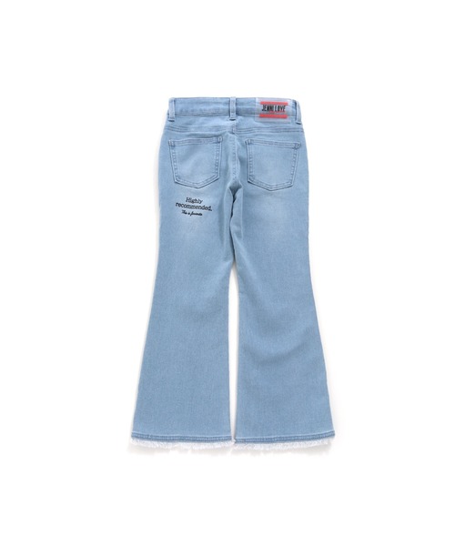 JENNI love（ジェニィラブ）の「カットオフフレアデニムパンツ（デニムパンツ・キッズ・サックスブルー/ブルー・130cm/140cm/150cm/160cm）」の11枚目の写真