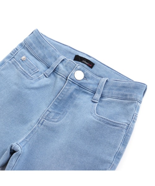JENNI love（ジェニィラブ）の「カットオフフレアデニムパンツ（デニムパンツ・キッズ・サックスブルー/ブルー・130cm/140cm/150cm/160cm）」の14枚目の写真