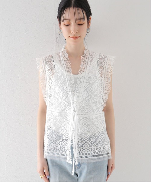 plage（プラージュ）の「【R’IAM】リバーレース ブラウス◆（シャツ/ブラウス・レディース・ホワイト/ブラック・FREE）」の3枚目の写真