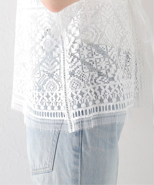 plage（プラージュ）の「【R’IAM】リバーレース ブラウス◆（シャツ/ブラウス・レディース・ホワイト/ブラック・FREE）」の4枚目の写真