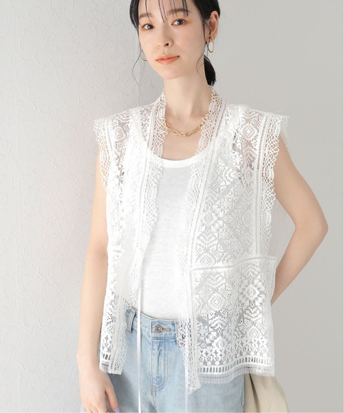 plage（プラージュ）の「【R’IAM】リバーレース ブラウス◆（シャツ/ブラウス・レディース・ホワイト/ブラック・FREE）」の9枚目の写真