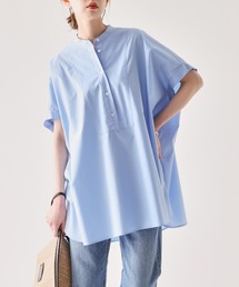 最終値下げ　JOURNAL STANDARD フロントブザムポンチョシャツブルー JOURNAL STANDARD（ジャーナルスタンダード）の「□□□フロントブザム