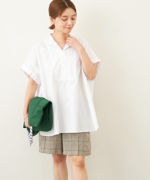 美品♪ジャーナルスタンダード フロントブザムハーフスリーブシャツ 半袖 ゆったり JOURNAL STANDARD（ジャーナルスタンダード）の「フロントブザム