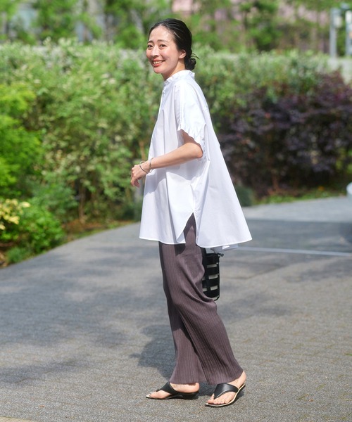 ☆新品タグ付☆ジャーナルスタンダード SO フロントブザムハーフスリーブシャツ セール】フロントブザムハーフスリーブシャツ（シャツ/ブラウス