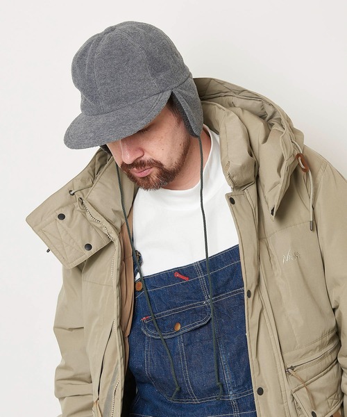 Mighty Shine（マイティシャイン）の「Fleece Camper Cap / 1223016 MIGHTY SHINE マイティシャイン フリースキャップ（キャップ・メンズ・ブラック/グレー/ベージュ・M/L）」の4枚目の写真