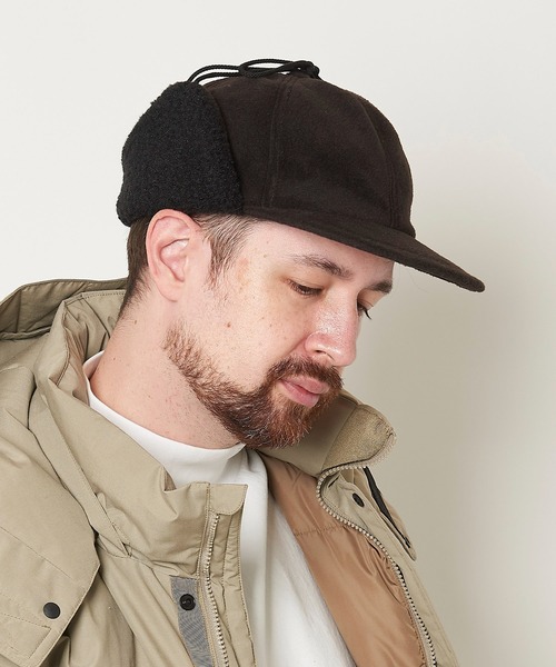 Mighty Shine（マイティシャイン）の「Fleece Camper Cap / 1223016 MIGHTY SHINE マイティシャイン フリースキャップ（キャップ・メンズ・ブラック/グレー/ベージュ・M/L）」の8枚目の写真