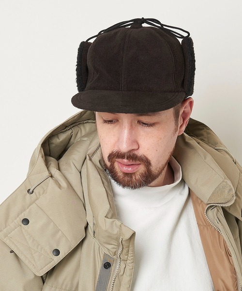 Mighty Shine（マイティシャイン）の「Fleece Camper Cap / 1223016 MIGHTY SHINE マイティシャイン フリースキャップ（キャップ・メンズ・ブラック/グレー/ベージュ・M/L）」の9枚目の写真