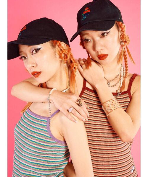 FILA（フィラ）の「FILA ニットキャミソール【コラボ】（ニット/セーター・レディース・ブラック/パープル/ボルドー・MEDIUM）」の7枚目の写真