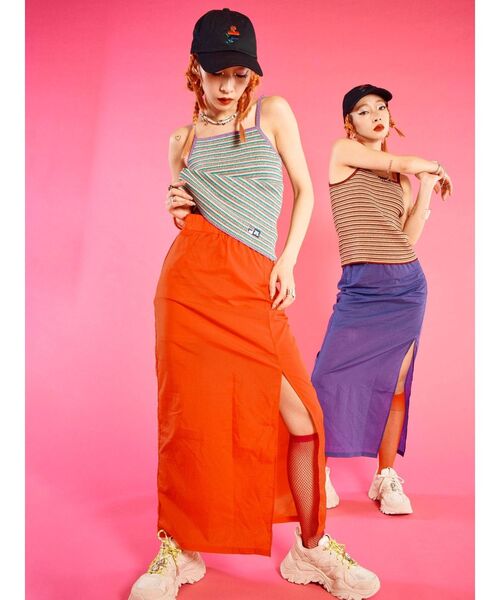 FILA（フィラ）の「FILA ニットキャミソール【コラボ】（ニット/セーター・レディース・ブラック/パープル/ボルドー・MEDIUM）」の12枚目の写真