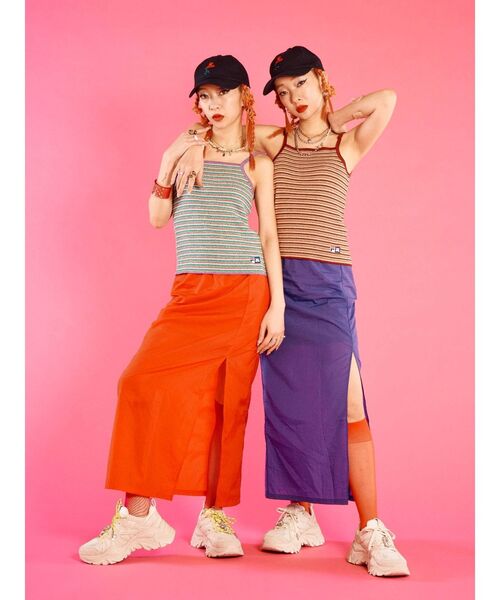 FILA（フィラ）の「FILA ニットキャミソール【コラボ】（ニット/セーター・レディース・ブラック/パープル/ボルドー・MEDIUM）」の18枚目の写真