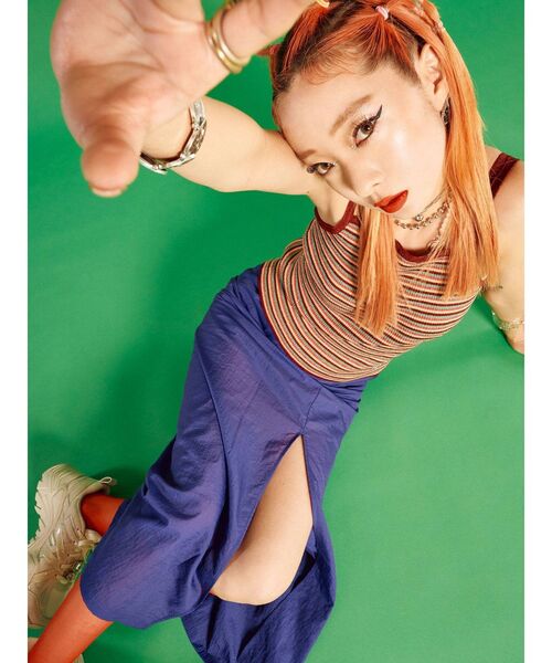 FILA（フィラ）の「FILA ニットキャミソール【コラボ】（ニット/セーター・レディース・ブラック/パープル/ボルドー・MEDIUM）」の20枚目の写真