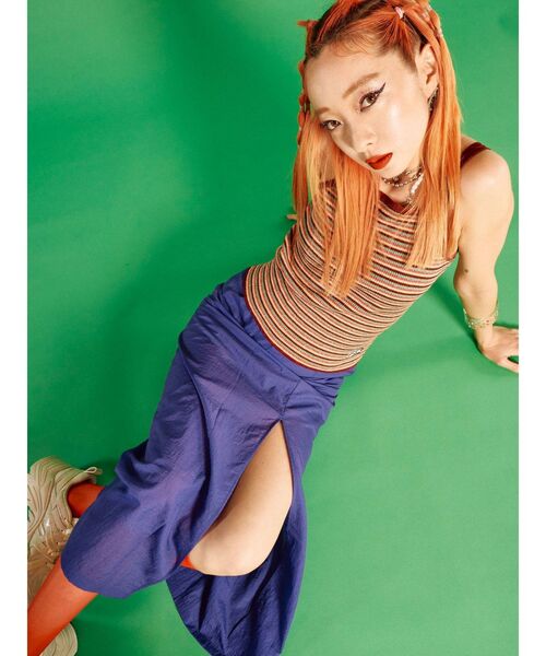 FILA（フィラ）の「FILA ニットキャミソール【コラボ】（ニット/セーター・レディース・ブラック/パープル/ボルドー・MEDIUM）」の22枚目の写真