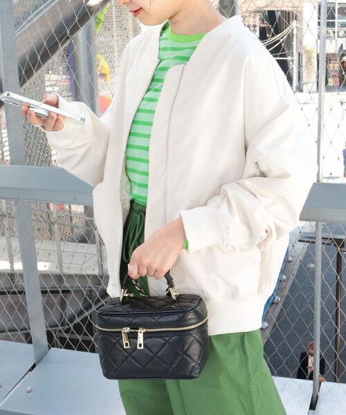 fredy repit（フレディレピ）の「MA1　ビッグシルエット ブルゾン（MA-1・レディース・ネイビー/カーキ/アイボリー・38）」の8枚目の写真