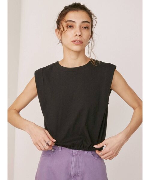 EVRIS(エヴリス)の「バックチェーンモチーフトップス(Tシャツ/カットソー・レディース・ホワイト/ブラック・FREE)」の8枚目の写真