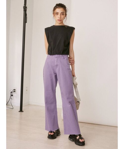 EVRIS(エヴリス)の「バックチェーンモチーフトップス(Tシャツ/カットソー・レディース・ホワイト/ブラック・FREE)」の9枚目の写真