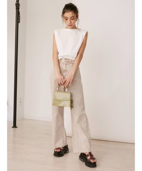 EVRIS(エヴリス)の「バックチェーンモチーフトップス(Tシャツ/カットソー・レディース・ホワイト/ブラック・FREE)」の13枚目の写真