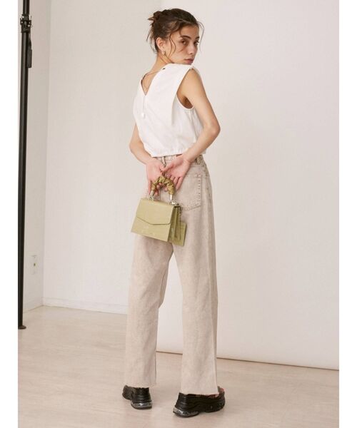 EVRIS(エヴリス)の「バックチェーンモチーフトップス(Tシャツ/カットソー・レディース・ホワイト/ブラック・FREE)」の14枚目の写真