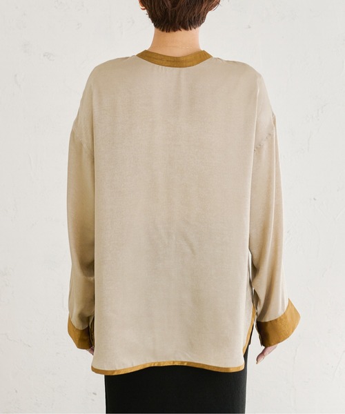 Ambre Neige（アンブルネージュ）の「ヴィンテージサテンシャツ／【WEB/EC限定商品】（シャツ/ブラウス・レディース・アイボリー/マスタード・FREE）」の17枚目の写真