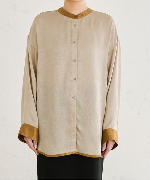 Ambre Neige（アンブルネージュ）の「ヴィンテージサテンシャツ／【WEB/EC限定商品】（シャツ/ブラウス・レディース・アイボリー/マスタード・FREE）」の15枚目の写真
