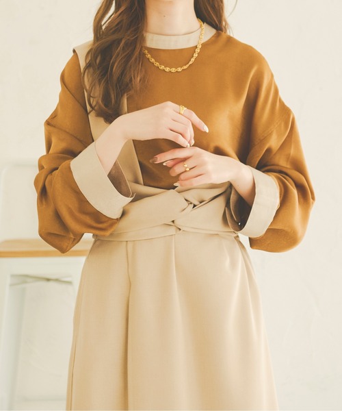 Ambre Neige（アンブルネージュ）の「ヴィンテージサテンシャツ／【WEB/EC限定商品】（シャツ/ブラウス・レディース・アイボリー/マスタード・FREE）」の21枚目の写真