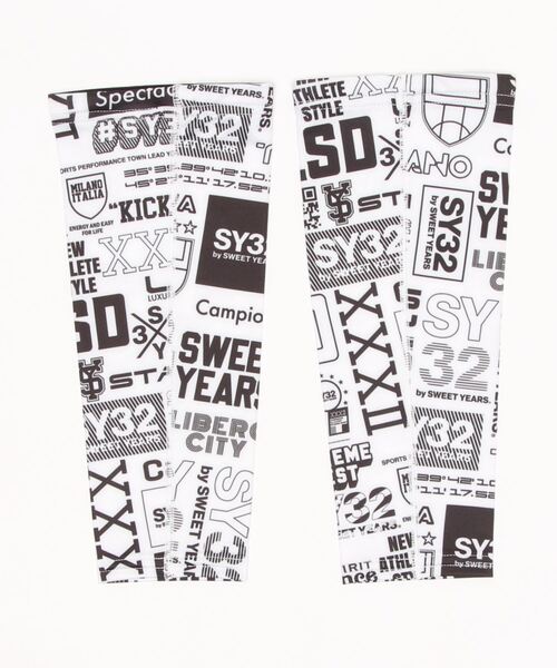 SY32 by SWEET YEARS（エスワイサーティトゥバイスィートイヤーズ）の「/SY32 by SWEET YEARS/LEG COVER（ラッシュガード・メンズ・ブラック/ホワイト・FREE）」の4枚目の写真