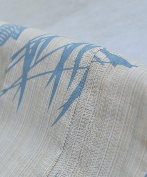 utatane(ウタタネ)の「キッズ浴衣3点セット 男の子 utatane×注染工房 先染めベージュにミントつばめ(浴衣・キッズ・ベージュ・110cm/120cm/100cm/130cm)」の8枚目の写真