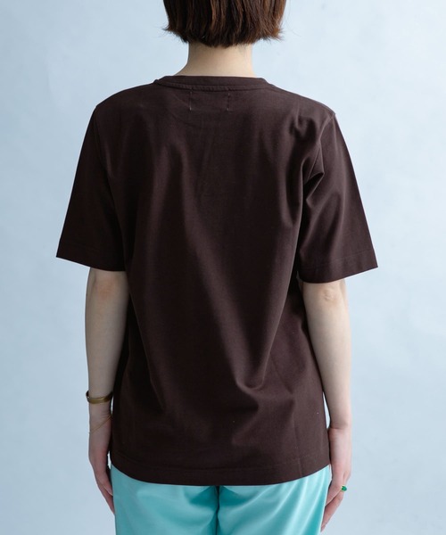 FORK&SPOON（フォークアンドスプーン）の「FORK&SPOON　オーガニックコットンショートスリーブTシャツ（Tシャツ/カットソー・レディース・グリーン系その他/ブラック/オフホワイト/ブラウン・ONE）」の22枚目の写真