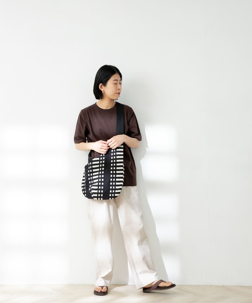 FORK&SPOON（フォークアンドスプーン）の「FORK&SPOON　オーガニックコットンショートスリーブTシャツ（Tシャツ/カットソー・レディース・グリーン系その他/ブラック/オフホワイト/ブラウン・ONE）」の18枚目の写真