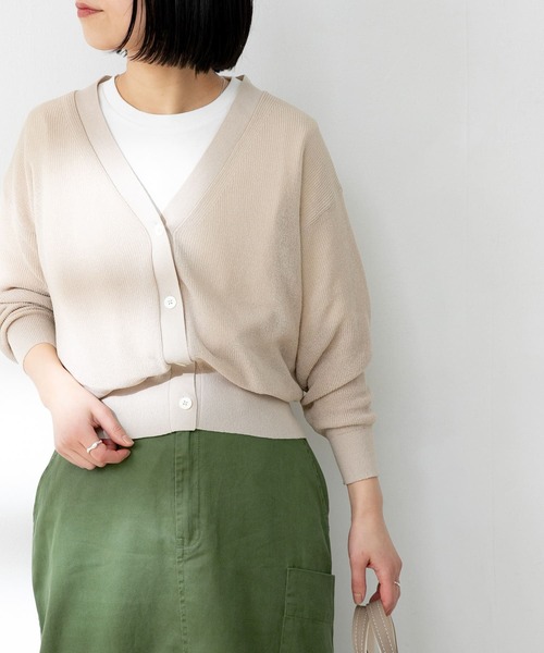 FORK&SPOON（フォークアンドスプーン）の「FORK&SPOON　オーガニックコットンショートスリーブTシャツ（Tシャツ/カットソー・レディース・グリーン系その他/ブラック/オフホワイト/ブラウン・ONE）」の7枚目の写真